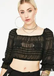 Shady Woman Sheer Top
