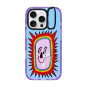 iPhone 16 Pro Impact Ring Stand Case MagSafe Compatible WHEN SUNSHINE IS FEELING PRIDE BY CHOW CIAO CHOW