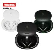 YUNSHINES M1 TWS Earphone True Wireless Bluetooth 5.2 ENC Headphones Sport Gamin