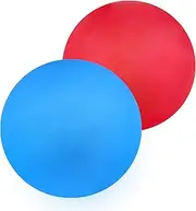 2 Pack Massage Lacrosse Balls for Sore Muscles, Shoulders, Neck, Back, Foot, Body, Deep Tissue, Trigger Point, Muscle Knots, Yoga and Myofascial Release (Blue Red)