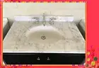 French Bathroom Vanity Top Only Carrara Marble Bench W900, W1200, W1500, W1800