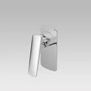 Square Chrome Shower/Bath Wall Mixer