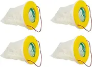 Outdoor Non-Toxic Fly Trap - Disposable, High-Capacity Bag, Eco-Friendly, Water-Activated Attractant, Easy Setup, Ideal for Garden & Patio (Fly Trap, 4, Pack)