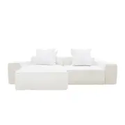 [James Lane] Riley Muse Frost Modular Sofa - 2 Seater Chaise