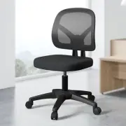 Comfy Swivel Small Office Swivel Computer Desk Task Chair with Wheels Adjusta...
