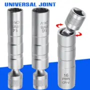 1PC 14/16mm Thin Wall Joint Spark Plug Socket Magnetic Wrench Removal Tool AU