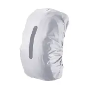 30-40L Waterproof Backpack Rain Cover with Vertical Strap S Silver Tone