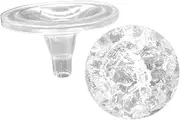ULTECHNOVO 1Set Crystal Ball Ornament for Tabletop Fountain Ice Crack Crystal Sphere Decoration Decor Idea for Housewarming and Parties