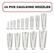 14 pcs of Caulking Tool Scraper Nozzles Spatulas Filler Spreader Sealant