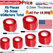 60M RED Film 3M Transparent DOUBLE SIDED STICKY ADHESIVE TAPE Cell Phone Repair