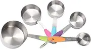 Stainless Steel Thermal Insulation Measuring Scale Cups Kitchen Cooking Baking Tool Set for Home Cooks (Five Sets of Measuring Cups)
