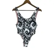 Dolce Vita NWT Women's Tie-Dye Stella High Leg One Piece Swimsuit Size Small