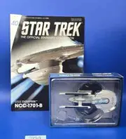 #40 Star Trek USS Enterprise 1701-B Eaglemoss Die-Cast Metal Ship- UK w Mag