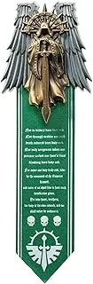 [Starforged] Warhammer 40K Dark Angels Seal of Duty Emble of Inner Circle Brooch, Small, Alloy Steel, no gemstone