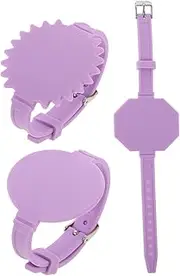 DOITOOL Silicone Memo Wristband Notepad Reusable Erasable Note Tape for Nurses Stylish Purple Wristbands for Quick Reminders Wearable Design for Everyday Use
