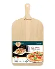 Long Pizza Peel Wood Paddle Board Oblong Tray, Serving & Cutting - 23x38 cm