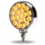 Trux TLED-DFXP - 4 Inch Round Amber & Red Turn Signal Marker To Blue Auxiliary