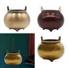 Incense Holder Copper 9 Holes Incense Holder Portable Mini Incense Burner Home