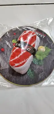 在飛比找Yahoo!奇摩拍賣優惠-遠傳FET  夢幻頻譜魚肚之最    鮭魚壽司   有趣變襪