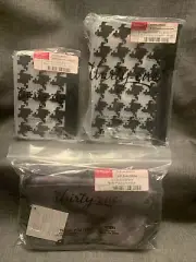 Thirty-One Lot Reusable Medium Small Snack Bag Houndstooth Go To Snack Box NEW