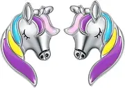 [LIFKOME] Unicorn Earring Kit for Girls 1 Pair Child Earrings Birthday Unicorn Jewelry