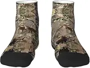 [JBYJBX] Hunting Deer Bear Elk Print Adult Socks Womens Mens Workout Thermal Cozy All-Season Gift Holiday Articles Use, 1 Black, One Size