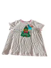 Peter Alexander Women’s Pyjama Top Size XL Pink Xmas Christmas Dog BNWT