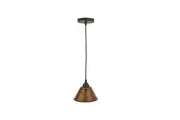 Premier Copper Products L300DB 7-Inch Hand Hammered Copper Cone Pendant Light...
