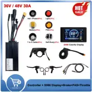 Ebike 5 in 1 36V/48V 30A 3 Mode Controller+S966 Display+Brake+PAS+Throttle Kit