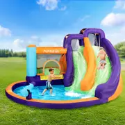 6 In 1 AirMyFun Kids Pool Inflatable Double Slide Water Park Jumping Castle Trampoline