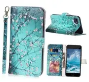 for iPhone SE 2022, iPhone 8 Wallet Case,iPhone 7/SE 2020 Plum Blossom