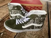 VANS SK8-HI SHOE SNEAKER PEACE PAISLEY GRAPE LEAF MENS SIZE 13 NEW WITH BOX