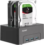 MAIWO Dual Bay Hard Drive Docking Station with Offline Clone for 2.5 3.5 Inch SA