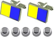 [Select Gifts] Shirt Dress Studs Modena City Italy Flag Cufflinks