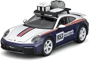 Bburago - 1:24 Racing - 2023 Porsche 911 Dakar - New 2024: Racing Vehicle Metal - Interior Details - Open Doors and Hood - 1:24 Scale