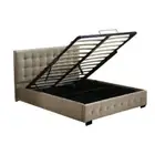 Fabric Bed Frame King Tufted