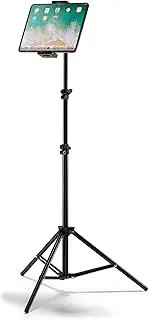 activiva Universal Tablet and Smartphone Tripod Floor Stand, Foldable, Adjustable Height up to 178cm and Suitable for 4.7-12.9inch Device