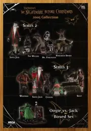 2005 NECA The Nightmare Before Christmas Action Figures Print Ad/Poster Toy Art