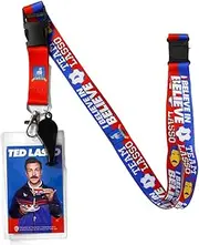 Ata-Boy Ted Lasso Lanyard Badge Holder, Lanyards for ID Badges - Gifts & Merchandise, Blue, One Size