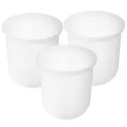 3pcs Toilet Brush Plastic Holder Household Toilet Brush Cup Bathroom Brush Storage Cup 11.00X10.00X10.00CM