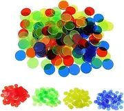 ORFOFE 200pcs Plastic Chips Bingo Chips Bulk Bingo Markers Game Markers Random Color