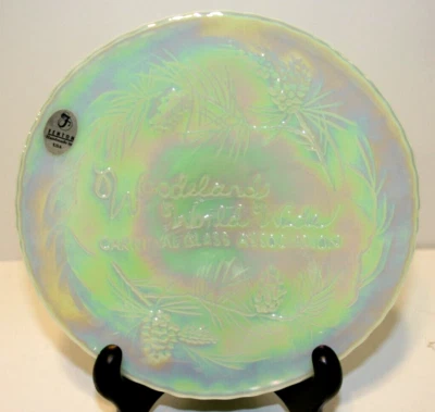 Fenton Art Glass Wood & Land World Wide Carnival Glass Association Collectible