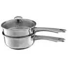6 Cup Double Boiler Pot Set – 1.5 Quart Stainless-Steel Saucepan 2-in-1 with ...