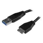 StarTech USB3AUB15CMS USB cable 0,15 m USB 3.2 Gen 1 (3.1 Gen 1) USB A Micro-USB B Black