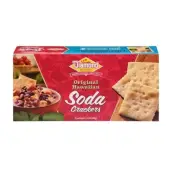Diamond Bakery Original Soda Crackers Unsalted Tops 13oz Box x1