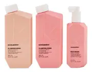 Kevin Murphy Plumping Wash & Rinse 8.4 oz & Body Mass 3.4 oz. Hair Care Set