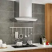 Wall Mounted Range Hood 60 cm Stainless Steel 756 m³/h LED Kitchen Ventilation