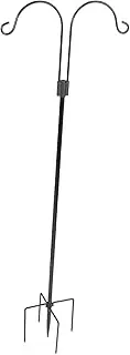 Outanaya Double Hook Shepherd Hook Light Hanging Hooks Iron Garden Inserted Hook Flagpole Hook Yard Hanging Hook Xmas Light Hooks Yard Hook Iron Hook Lamp Hanging Hooks Metal Light Hooks
