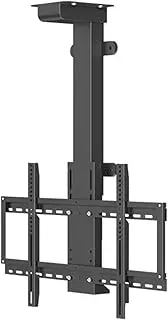 Motorized Ceiling TV Mount, Adjustable Ceiling TV Mount Bracket, with Remote Control and Switch Control TV Mount, for 32-75 Inch TVs, with Loading 60kg/132lbs