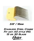 OSTER Detachable Blade 5/8,16mm STAINLESS STEEL GUIDE COMB*Fit Andis AGC,Wahl KM